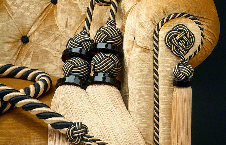 Embrasse, pince et tringle à rideau decorative